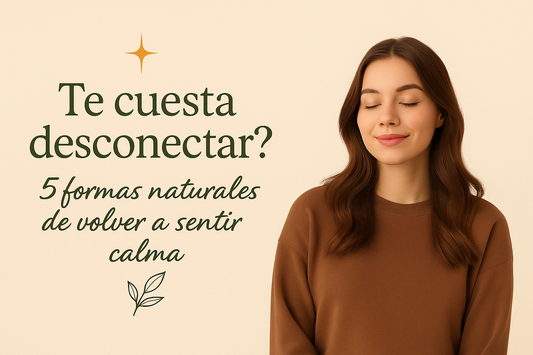 ✨ ¿Te cuesta desconectar? 5 formas naturales de volver a sentir calma y cómo integrarlas a tu día