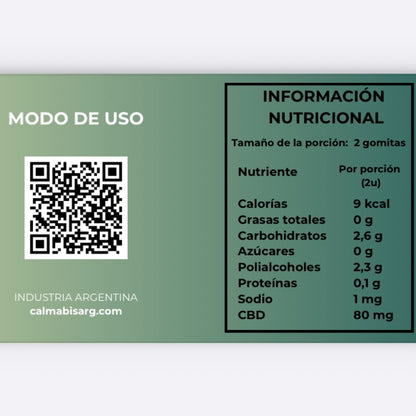 Calmitas - Gomitas de CBD Premium